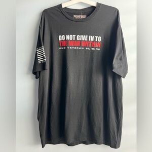 TIL VALHALLA PROJECT Do Not Give In To The War Within Black T-Shirt Size 3XL